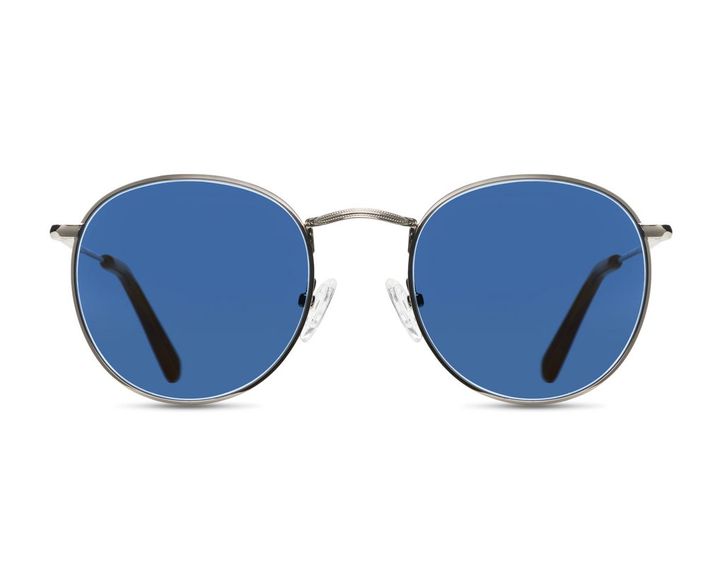 Charlie in Silver + Indigo Blue