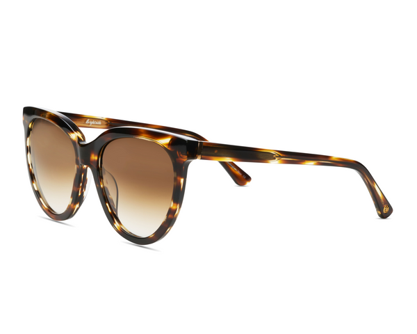 Beverly in Tortoise + Brown Gradient Brightside Sunglasses